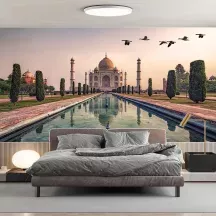 Papier Peint Panoramique Inde Taj Mahal