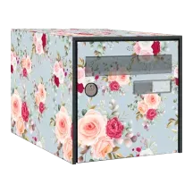 Sticker boîte aux lettres personnalisé Fleurs