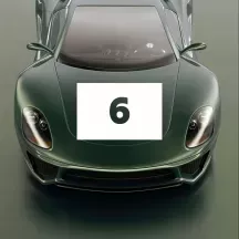 Sticker numéro de course rectangle personnalisé – Modèle Type 2