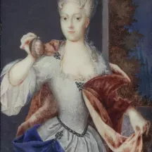 Affiche personnalisée Peinture 18e siècle Herer - Portrait présumé d'Amalia-Wilhelmine