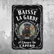 Plaque de porte personnalisée Whisky - déco humour