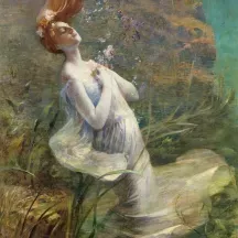 Affiche personnalisée Peinture 19e siècle Paul Albert Speck - Ophélie