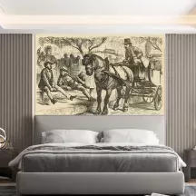 Papier Peint Panoramique Gravure 19e siècle