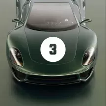 Sticker numéro de course rond personnalisé – Modèle Type 2