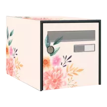 Sticker boîte aux lettres personnalisé Fleurs 2