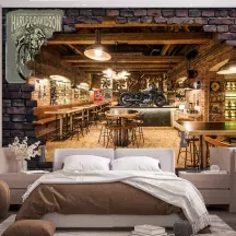 Papier Peint Panoramique Bar Moto 2