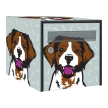 Sticker boîte aux lettres personnalisé Epagneul Breton 2