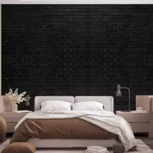 Papier Peint Panoramique Mur Beton Noir