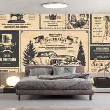 Papier Peint Panoramique Vieux Journal