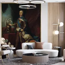 Papier Peint Panoramique Peinture 18e siècle Charles-André Van Loo - Portrait de Louis XV