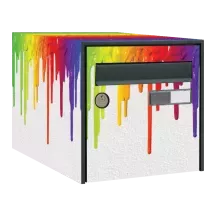 Sticker boîte aux lettres personnalisé Peinture Coulante