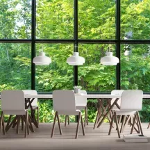 Papier Peint Panoramique Trompe l'Oeil Foret Fenêtre 2