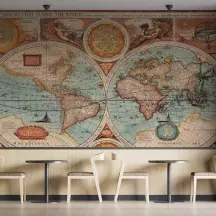 Papier Peint Panoramique Carte Ancienne