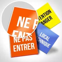 Plaque de porte carrée personnalisée - 10x10 cm