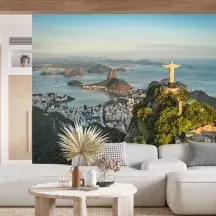 Papier Peint Panoramique Brésil Rio de Janeiro Statue du Christ