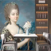 Papier Peint Panoramique Peinture 18e siècle - Portrait de Marie Aurore de Saxe