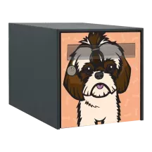 Sticker boîte aux lettres personnalisé Shih Tzu 2