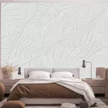 Papier Peint Panoramique Feuilles Texture