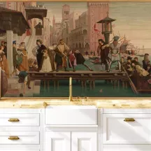 Papier Peint Panoramique Peinture 19e siècle James Tissot - Le départ de l'enfant prodigue