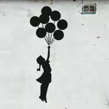 Affiche personnalisée Banksy - La Fille Aux Ballons