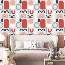 Papier Peint Panoramique Motifs Arrondis