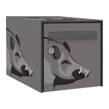 Sticker boîte aux lettres personnalisé Sanglier 2