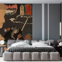 Papier Peint Panoramique Estampe 19e siècle Utagawa Kuniyoshi - Mitake