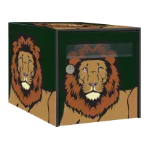 Sticker boîte aux lettres personnalisé Lion 2
