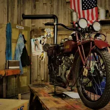 Affiche personnalisée Moto Vintage Garage