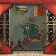 Papier Peint Panoramique Estampe 19e siècle Utagawa Kuniyoshi - Musa