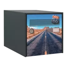 Sticker boîte aux lettres personnalisé Route 66