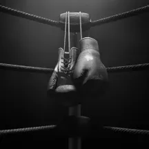 Affiche personnalisée Boxe Gants Vintage