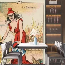 Papier Peint Panoramique Estampe - La Commune