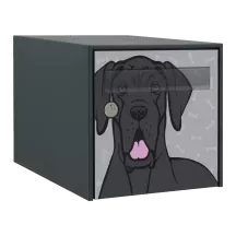 Sticker boîte aux lettres personnalisé Dogue Allemand 2