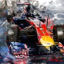 Affiche personnalisée F1 Peinture