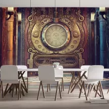 Papier Peint Panoramique Steampunk Horloge