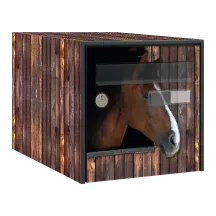 Sticker boîte aux lettres personnalisé Cheval