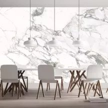 Papier peint Panoramique Marbre Blanc