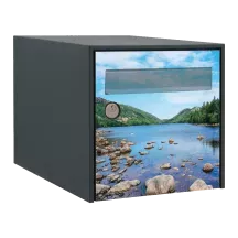 Sticker boîte aux lettres personnalisé Lac