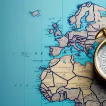 Affiche personnalisée Carte Boussole