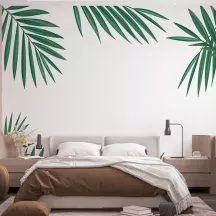 Papier Peint Panoramique Feuilles Palmier