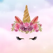 Affiche personnalisée Licorne Visage