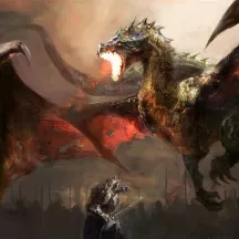 Affiche personnalisée Dragon