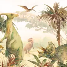 Affiche personnalisée Dinosaures Pastel 2