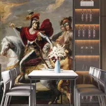 Papier Peint Panoramique Peinture 17e siècle Georges Lallemant - La Charité de Saint Martin