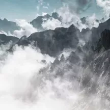 Affiche personnalisée Montagne Brumeuse 2