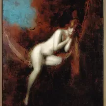 Affiche personnalisée Peinture 18e siècle Jean-Baptiste Greuze - Sara la baigneuse