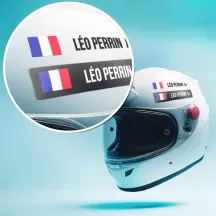 Sticker Nom Drapeau personnalisé