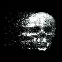 Affiche personnalisée Art Tête de Mort Skull