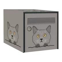 Sticker boîte aux lettres personnalisé Chartreux